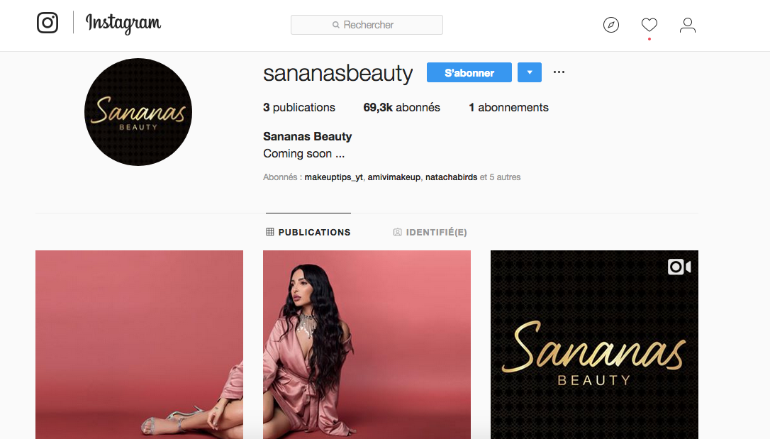 Sananas Beauty, la marque de maquillage de Sananas