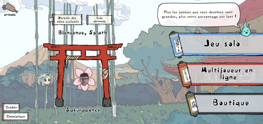 Le streamer Jiraya imagine son propre jeu mobile, Nukekubi