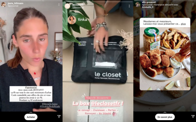 Instagram ads: 3 idées de contenus en stories avec des influenceurs