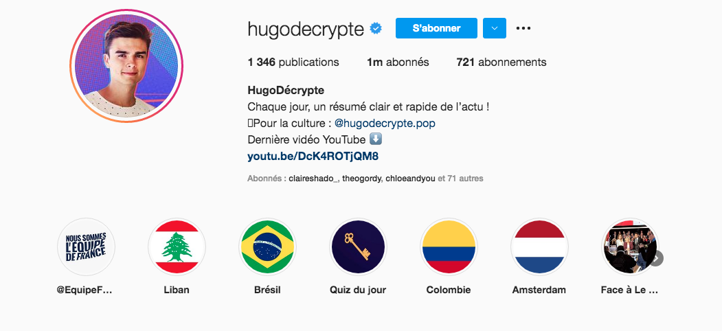 Ce que les influenceurs ont partagé sur Instagram cette semaine: le million d’abonnés, une naissance…