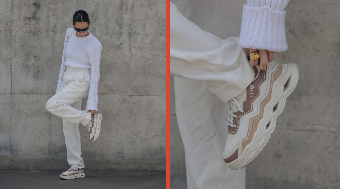 La nouvelle sneaker d’Iro Paris a été imaginée par l’influenceuse Alexandra Guerain