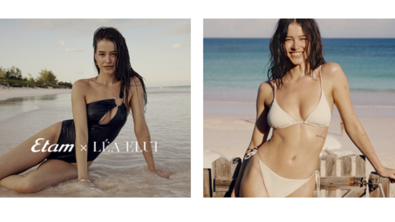 Pour l’été, Etam imagine une collection de maillots de bain avec Léa Elui