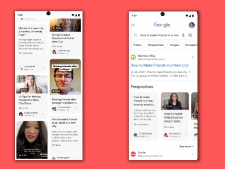 Avec Perspectives, Google veut donner de la visibilité aux créateurs de contenu