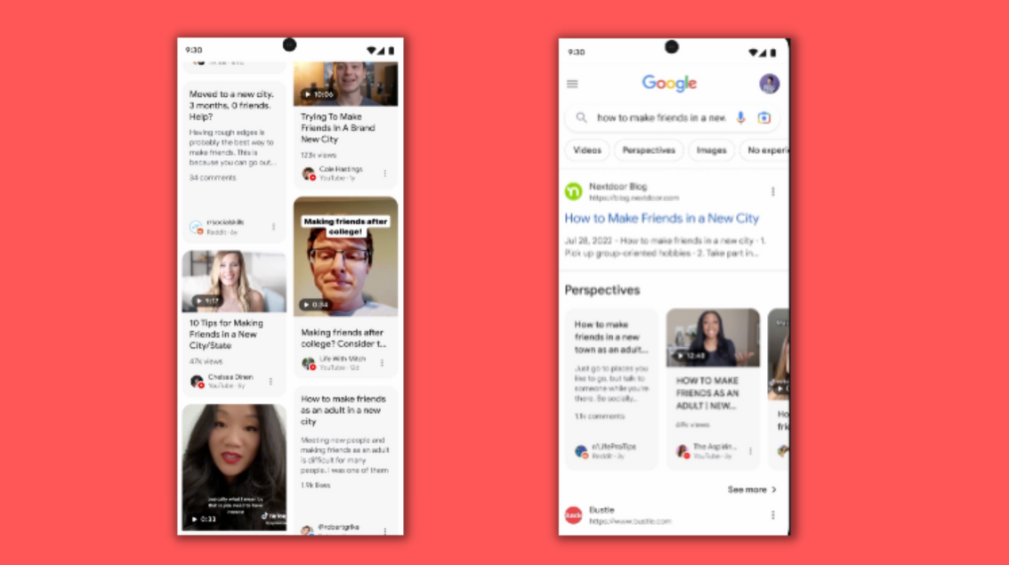 Avec Perspectives, Google veut donner de la visibilité aux créateurs de contenu