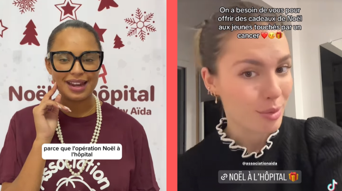 Avec des influenceurs, l’association Aïda lance sa campagne « Noël à l’hôpital 2023 »