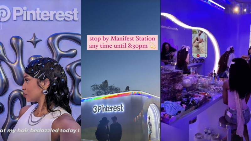 À Coachella, à quoi ressemble la Pinterest Manifest Station?
