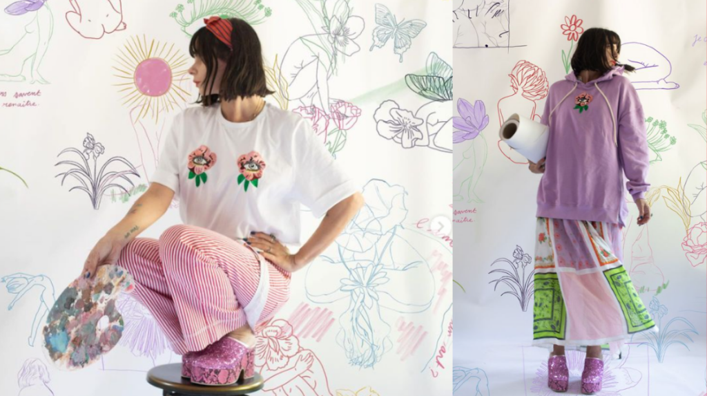 Natacha Birds et Manoush Paris signent une seconde collection capsule Les Gens d Internet