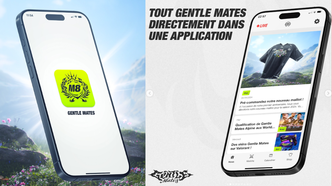 Gentle Mates renouvelle son application pour mieux suivre les compétitions d’esport