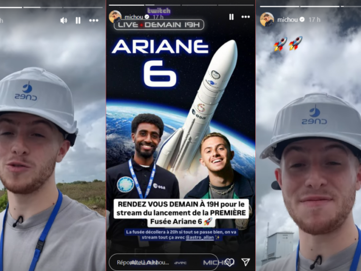 Pour le lancement de la fusée Ariane 6, Michou sera en direct sur Twitch depuis Kourou
