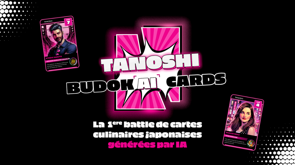 À la Japan Expo, Tanoshi imagine des cartes à jouer avec des influenceurs