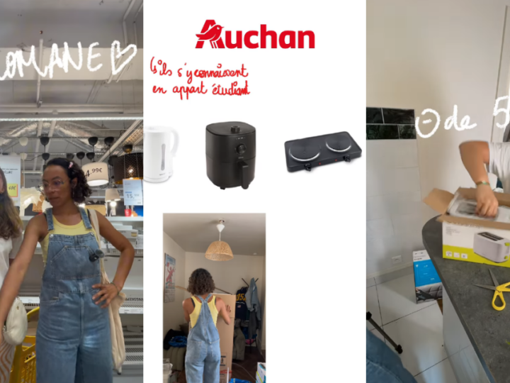 Pour la rentrée, Auchan fait appel à une créatrice de contenu pour mettre en avant leur offre étudiante