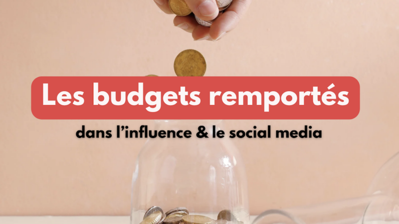 Les budgets dans l’influence marketing remportés en octobre 2024