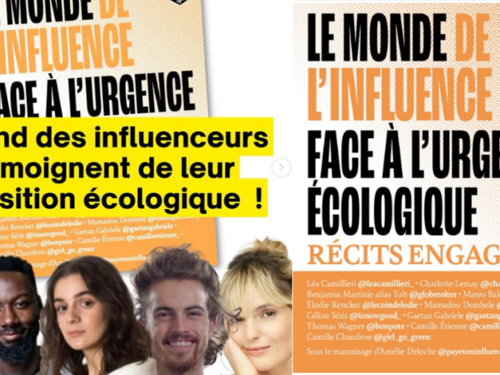 10 influenceurs témoignent de leur prise de conscience écologique dans un carnet