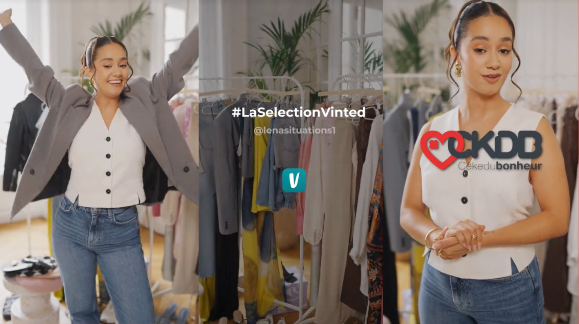 Avec Vinted, Léna Situations imagine une sélection de vêtements pour aider une association