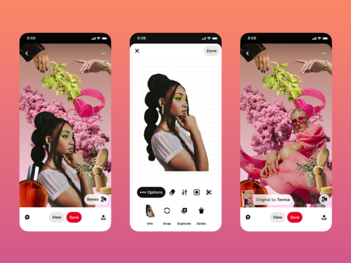 Pinterest présente deux nouvelles fonctionnalités pour son outil « Collages »