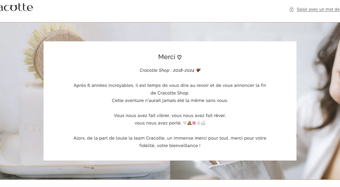 La YouTubeuse Je ne suis pas jolie ferme sa boutique en ligne, Cracotte