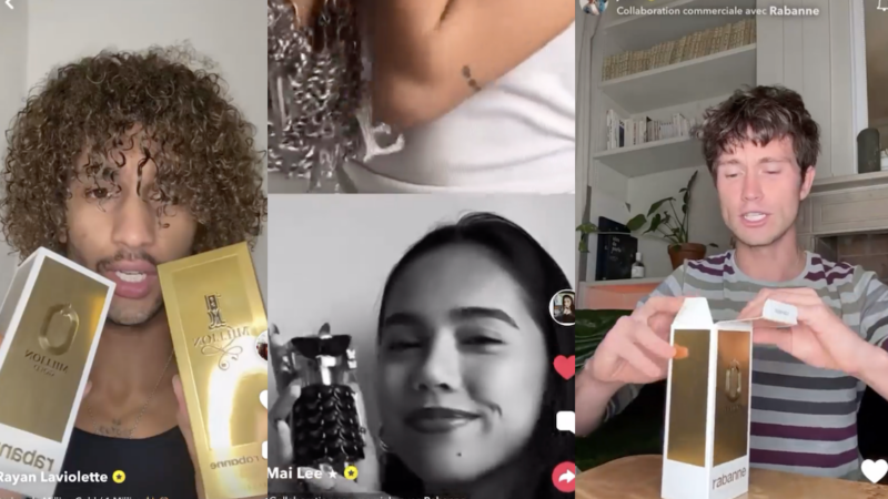 Pour Noël, Rabanne s’appuie sur 8 créateurs sur Snapchat