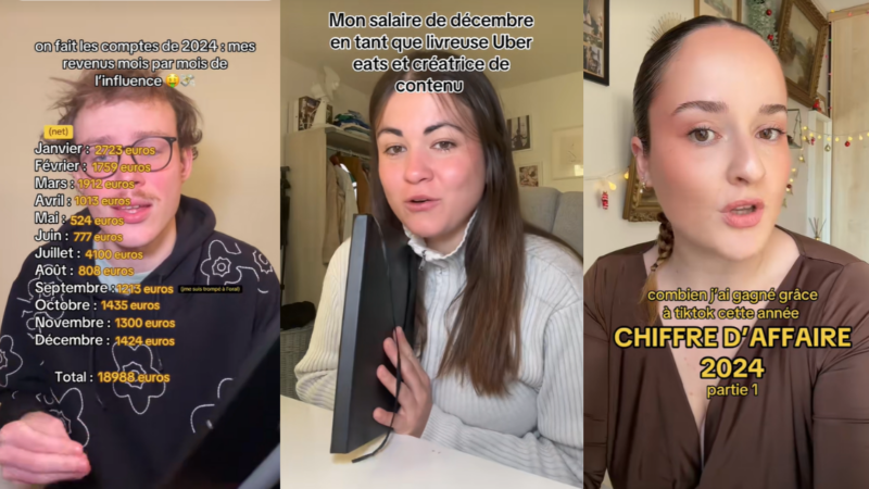 Sur TikTok, les créateurs font le bilan de leurs revenus 2024