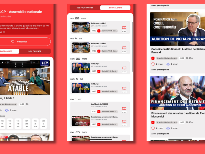 LCP est le premier média à rejoindre l’application Calendr