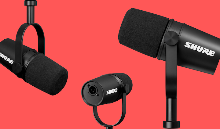 Le micro Shure MV7X, parfait pour les créateurs de contenu