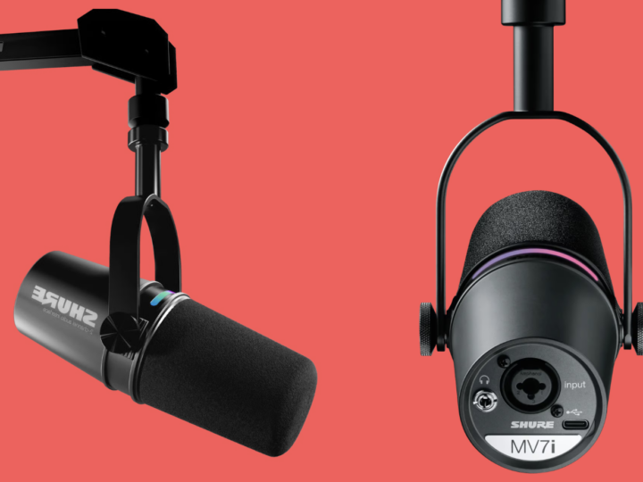 Le micro MV7i de la marque Shure a été pensé pour les créateurs de contenu