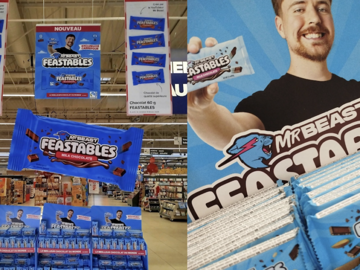Feastables, la marque de chocolat de MrBeast, arrive chez Carrefour
