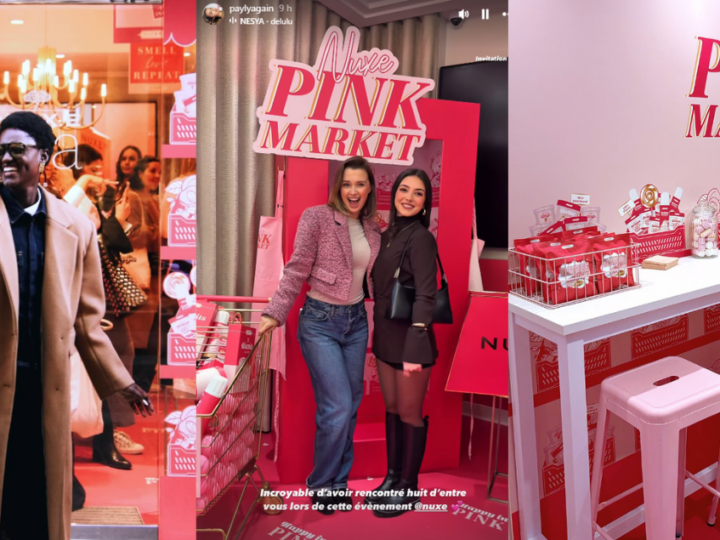 Nuxe imagine le « Pink Market » à Paris et organise des meet-up d’influenceurs