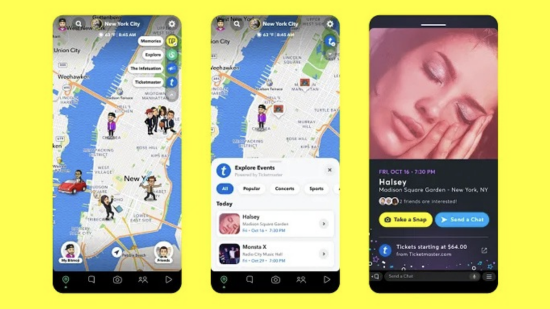 Comment Snapchat organise le contenu sur la Snap Map