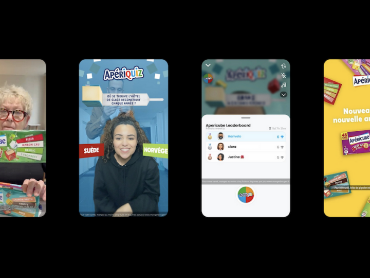 Apéricube a imaginé une campagne multi-formats sur Snapchat