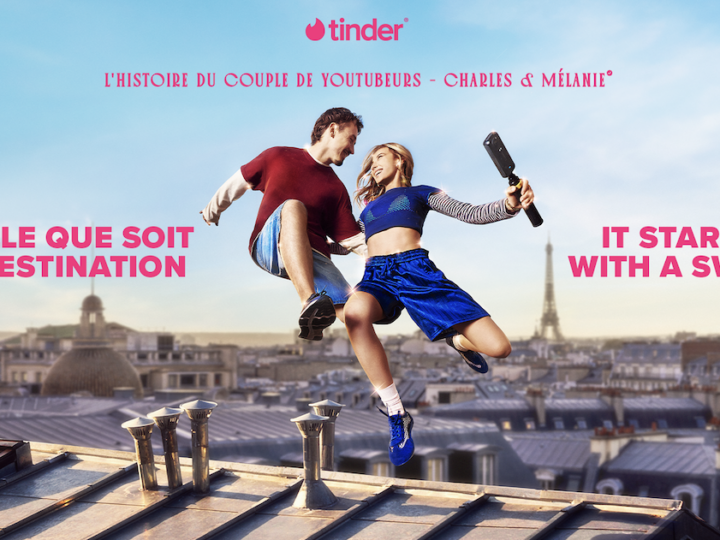 Tinder choisit les YouTubeurs Charles et Mélanie pour incarner sa nouvelle publicité
