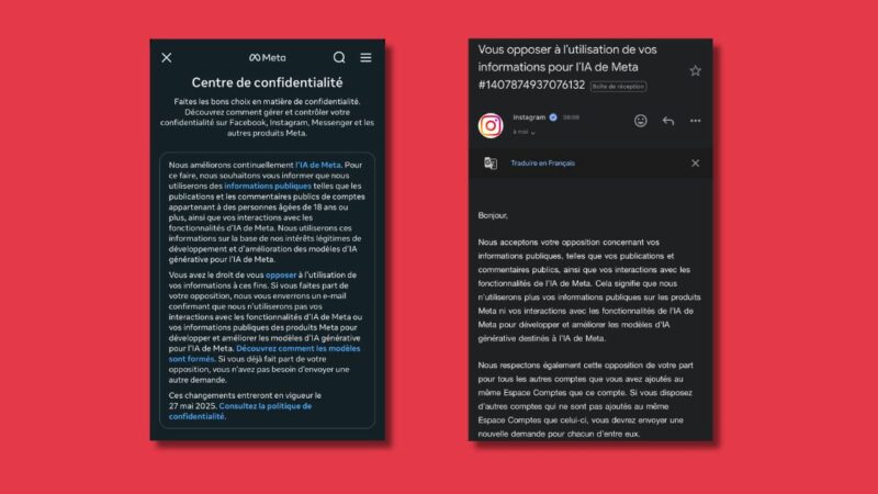 Comment refuser que Meta collecte vos données pour améliorer son intelligence artificielle?