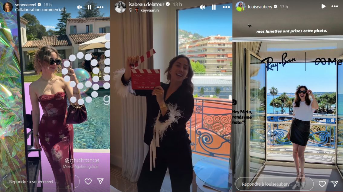 Louise Aubery, Isia, Isabeau Delatour… Que font les influenceurs à Cannes?