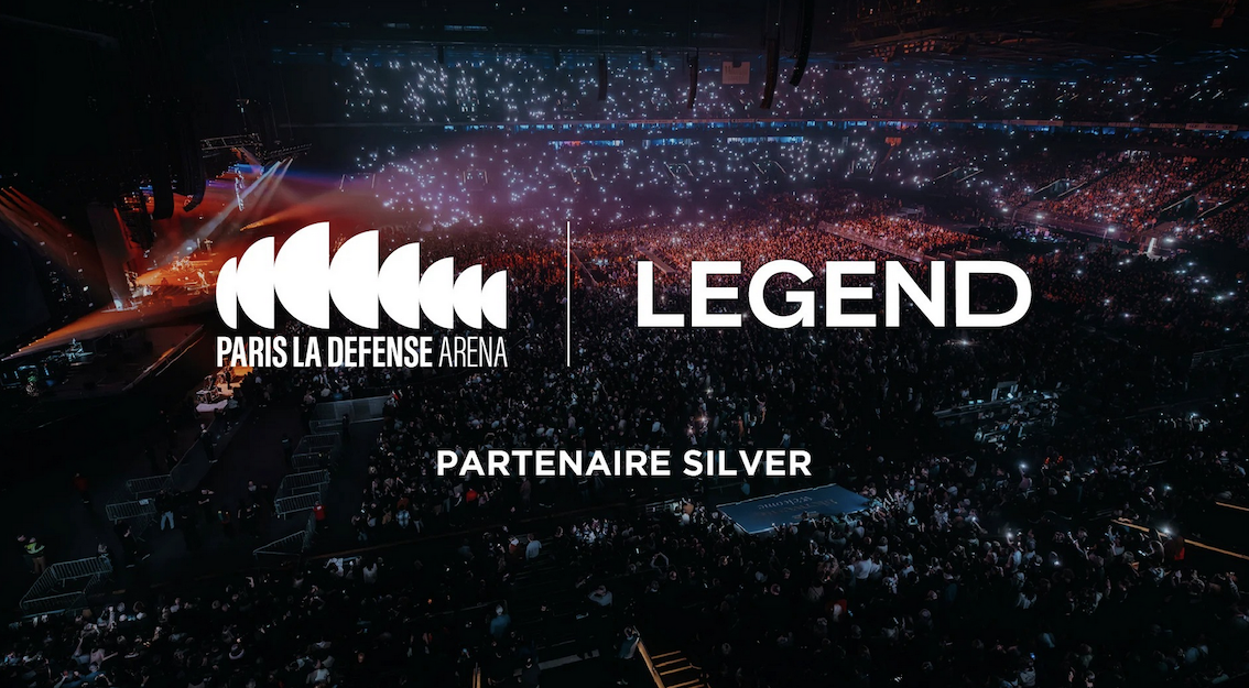 Paris La Défense Arena annonce un partenariat avec Legend Media