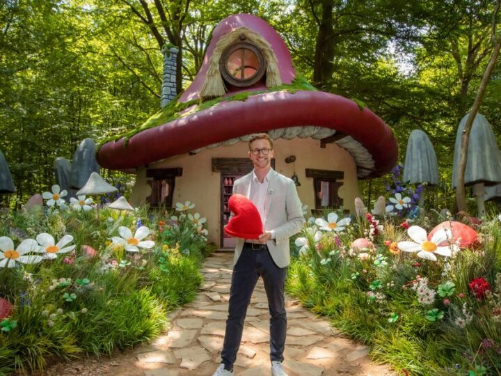 Pour la sortie du film Les Schtroumpfs, AirBnb dévoile une maison champignon