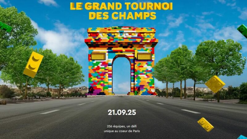 Lego organise un Grand Tournoi avec des créateurs, sur les Champs Élysées