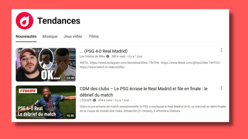 YouTube va faire disparaître son onglet « Tendances »