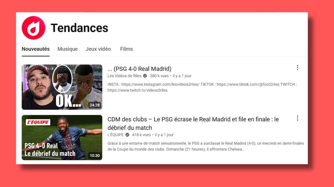 YouTube va faire disparaître son onglet « Tendances »