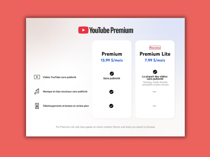 YouTube Premium Lite : tout sur l’offre sans publicité de YouTube qui arrive en France