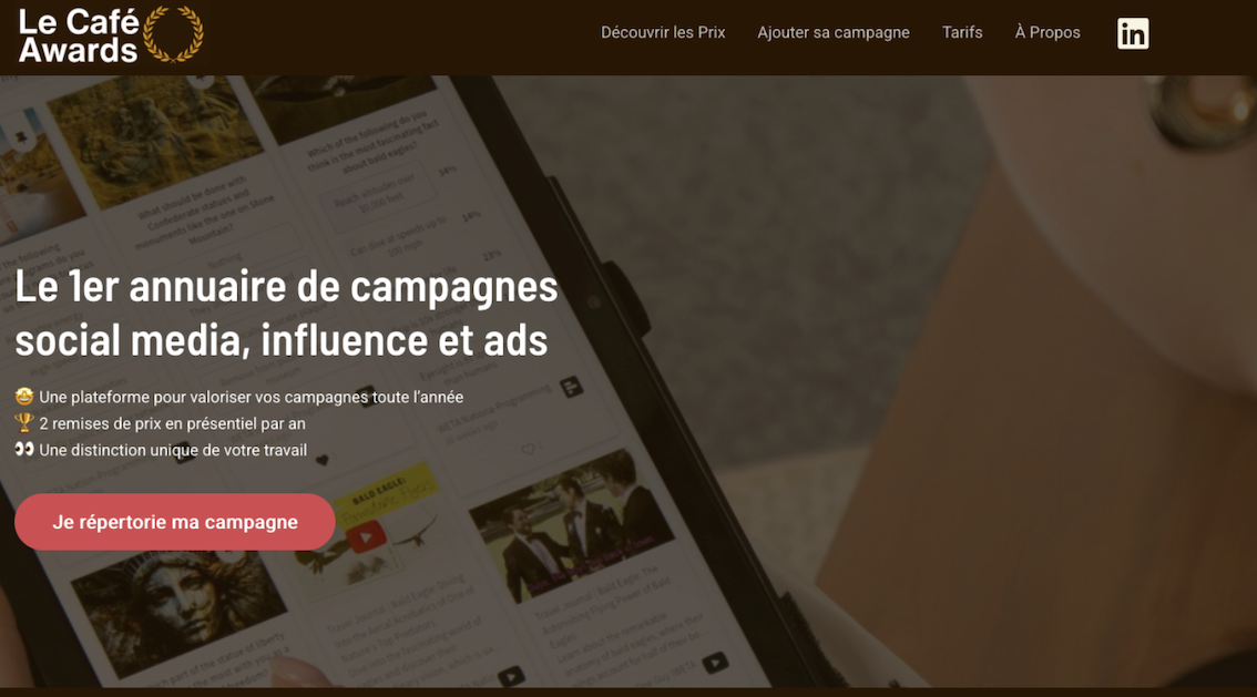 Le Café ouvre son annuaire des campagnes d’influence et de social media