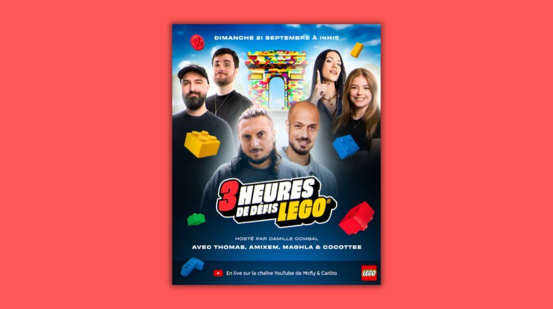 À l’occasion du Grand Tournoi Lego, McFly et Carlito organisent un live sur YouTube