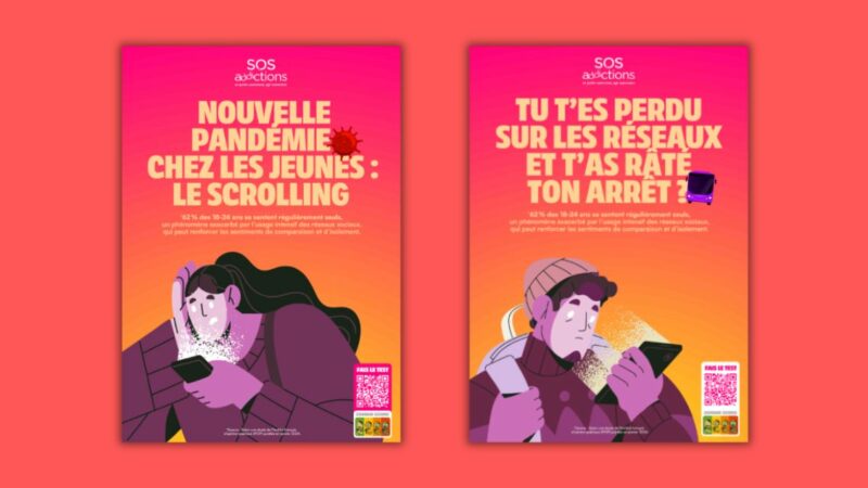 À l’occasion de la journée mondiale de la santé mentale, SOS Addictions et Conceptory dévoilent une campagne de sensibilisation