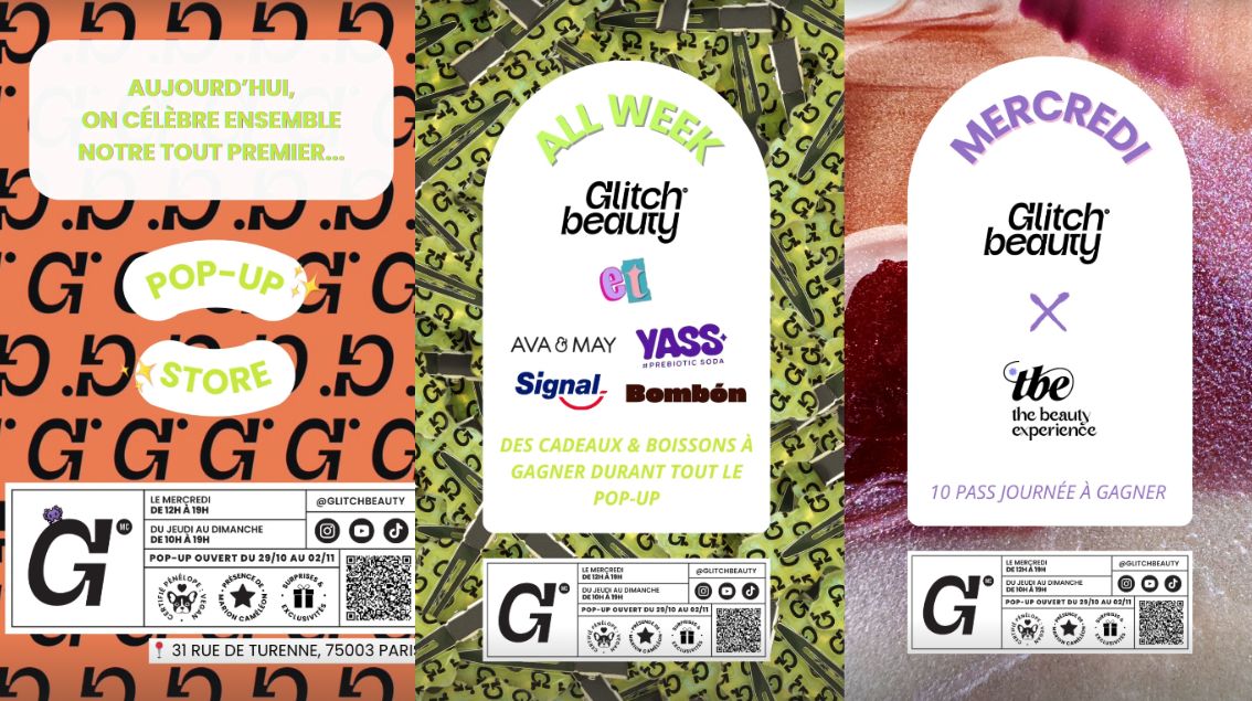 Glitch Beauty, la marque de Marion Caméléon, ouvre son premier pop-up à Paris