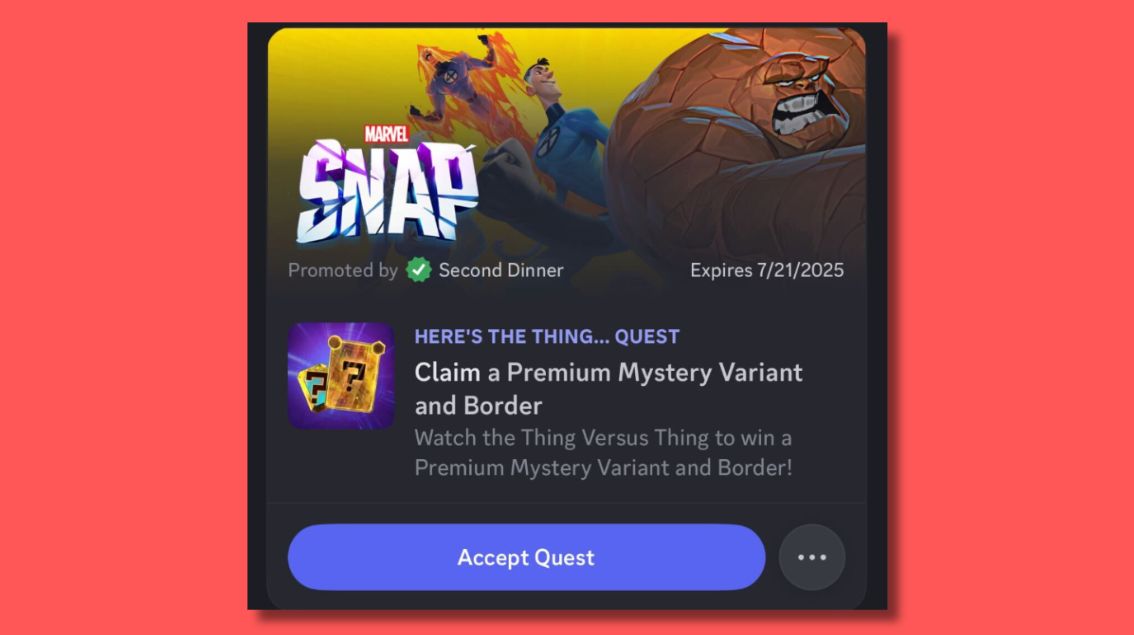 La campagne d’ads « Marvel Snap » sur Discord, a généré 15 millions d’impressions