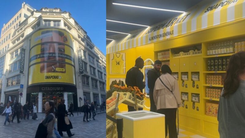 Snapchat imagine son premier pop-up immersif en France, le Snapchat SupermARket