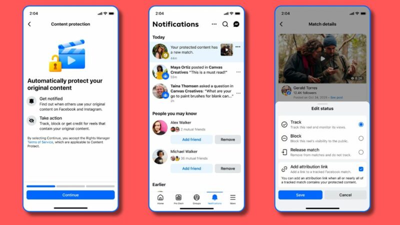 Facebook déploie un outil pour protéger les Reels des créateurs de contenu