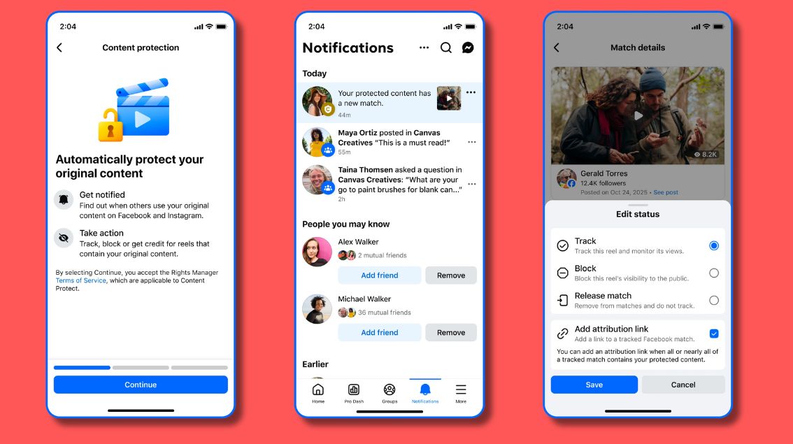 Facebook déploie un outil pour protéger les Reels des créateurs de contenu