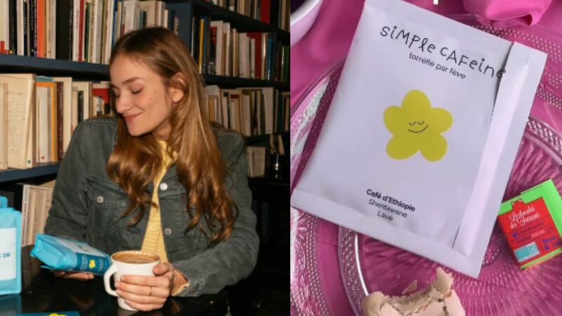 Avec Simple Caféine, la créatrice Léa Jplf développe du café en sachet
