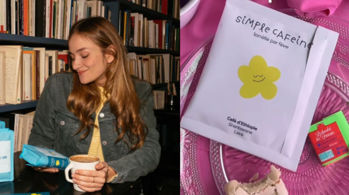 Avec Simple Caféine, la créatrice Léa Jplf développe du café en sachet