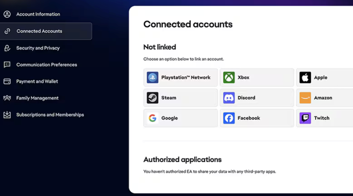 Comment lier son compte EA aux réseaux sociaux (Twitch, Discord…) ?