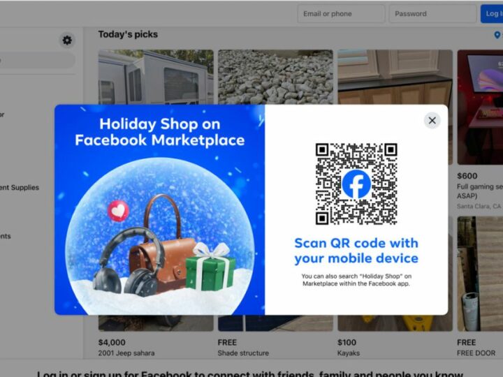Facebook Market Place s’appuie sur des créateurs pour mettre en avant sa Market Place avant Noël